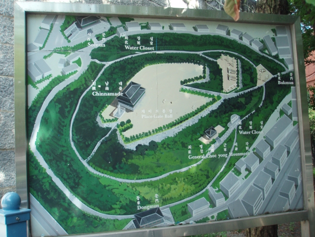 子城台公園の案内図