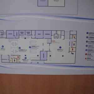 国際ターミナルの館内案内図